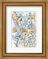 Yellow and Blue Blooms II Fine Art Print