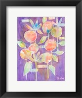 Bubble Blossoms on Violet Fine Art Print