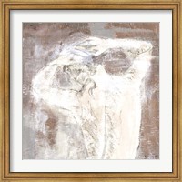 Neutral Figure on Abstract Square I Fine Art Print