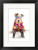 Stylish Airedale Terrier Fine Art Print
