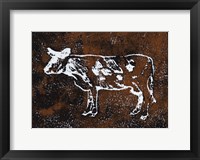 Country Cow Framed Print