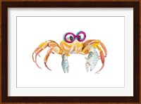 Crab With Glasses Fine Art Print