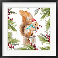 Holiday Squirrel Fine Art Print