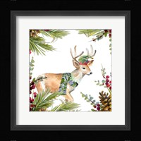 Holiday Deer Framed Print
