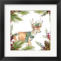 Holiday Deer Framed Print