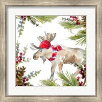 Holiday Moose Fine Art Print