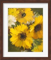 Bright Yellow Sunflowers Fine Art Print