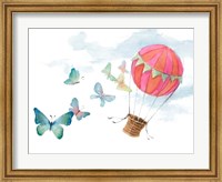 Fluttering Hot Balloon Ride Fine Art Print