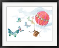 Fluttering Hot Balloon Ride Fine Art Print