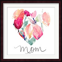 Mom With Tulip Heart Fine Art Print