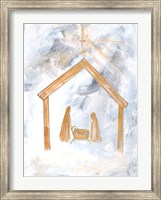 Nativity Silver and Gold Fine Art Print