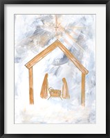 Nativity Silver and Gold Fine Art Print