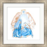 Blue and Gold Nativity II Fine Art Print