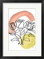 Modern Floral Line II Framed Print