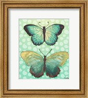 Butterfly Duo in Teal Fine Art Print