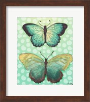 Butterfly Duo in Teal Fine Art Print