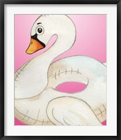 Swan Float on Pink Fine Art Print