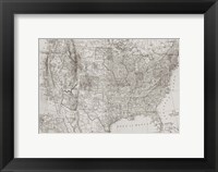 Natural US Map Fine Art Print