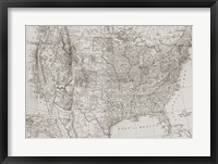 Natural US Map Fine Art Print