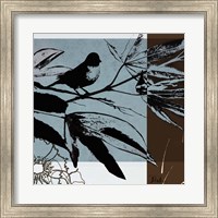 Blue & White Silhouette I Fine Art Print