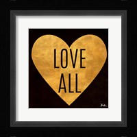 Love and Live I Framed Print