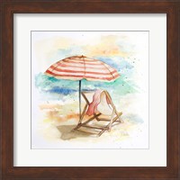 Umbrella On The Beach II Fine Art Print