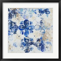 Blue Quatrefoil I Fine Art Print