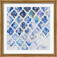 Blue Quatrefoil II Fine Art Print