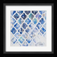 Blue Quatrefoil II Fine Art Print