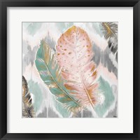 Ikat Feathers II Fine Art Print