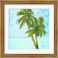 Beach Palm Blue I Fine Art Print