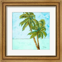 Beach Palm Blue I Fine Art Print