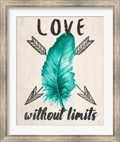 Teal Fearless Limits II Fine Art Print