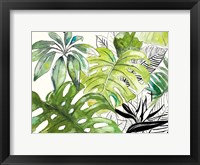 Green Palms Selva I Framed Print
