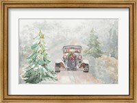 Old Time Road at Christmas Fine Art Print