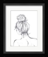 Messy Bun I Framed Print