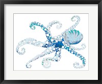 Azul Dotted Octopus II Fine Art Print
