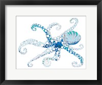 Azul Dotted Octopus II Fine Art Print
