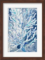 Azul Dotted Coral Vertical Fine Art Print