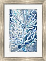 Azul Dotted Coral Vertical Fine Art Print