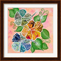 Hibiscus Bouquet Collage Fine Art Print