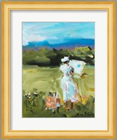 Lady Painting Fine Art Print