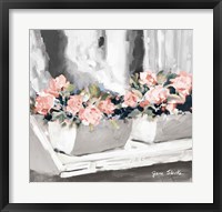 Pink Floral Window Fine Art Print