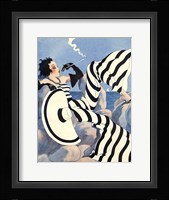 1933 French Art Deco Fashion Art Framed Print
