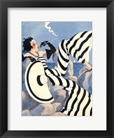 1933 French Art Deco Fashion Art Framed Print