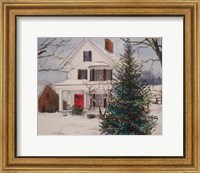 Christmas Farmhouse Fine Art Print