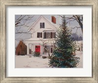 Christmas Farmhouse Fine Art Print