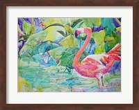 Flaming Flamingo Fine Art Print