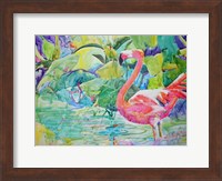 Flaming Flamingo Fine Art Print