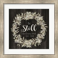 Be Still and Know Wreath Fine Art Print